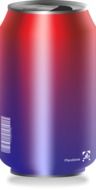 red purple aluminium can