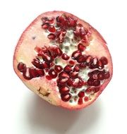 half of a pomegranate