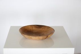 wooden Bowl on white table