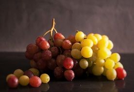 clusters of Ripe Grapes Close up