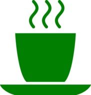 green coffee mug