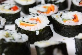 Closeup photo of Sushi