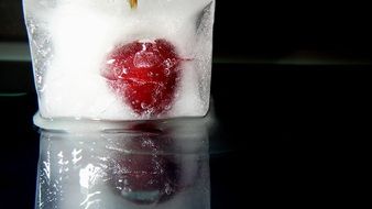 Cherry in ice