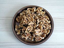 bowl with walnuts