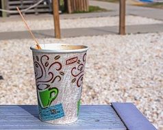 coffee in paper cup