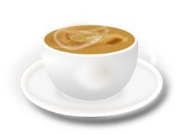 graphic image of coffee in a white cup