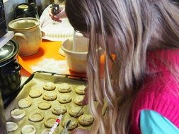 cooking cookies