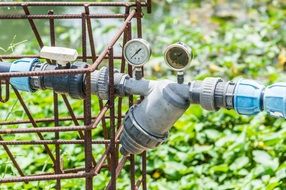 rural water pump in Africa