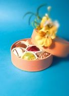 Chocolates in a small box