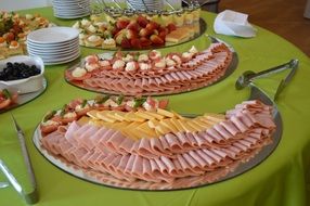 delicious meat plate in the restaurant