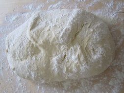 dough and flour