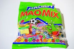 colorful packaging with maomix sweets