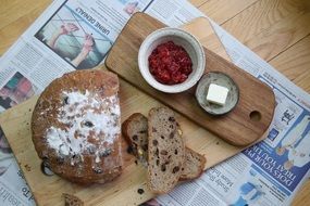 fresh bread for a tasty snack