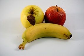 Apples and banana