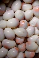 peeled quail eggs