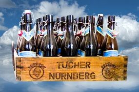 Beer tucher nurnberg in a box in the clouds