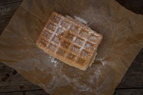 delicious sweet waffle