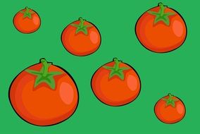 Tomatoes Red drawing