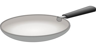 grey Frying Pan drawing