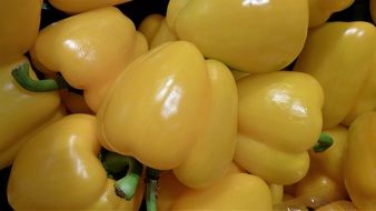 yellow peppers on the shop window