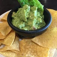 guacamole with chips