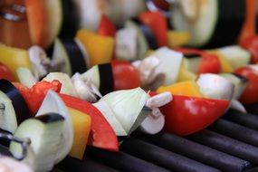 vegetables for a barbecue