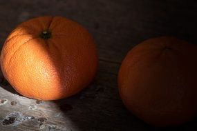 frisch mandarin fruit light and shadow still life