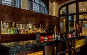 interior of a bar in a restaurant