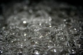 Water Bubbles monochrome photo