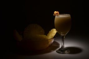 glass of pinacolada