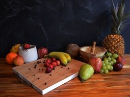 fruits on the table