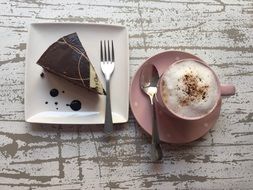 Coffee and the cake