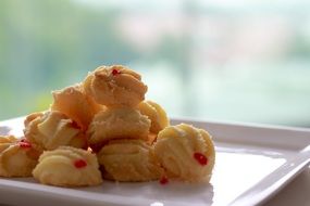 sweet cookies on a plate