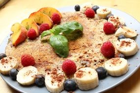 pancakes with berries for breakfast