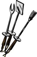 graphic image of barbecue appliances