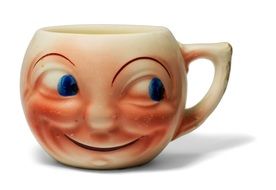 cup with funny face