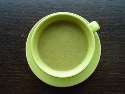 zucchini soup in a cup