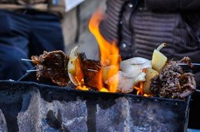 barbecue as a street trading