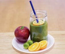 green fruit smoothie