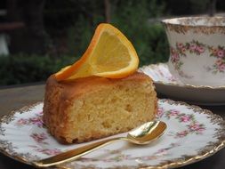 orange pie for a tea party