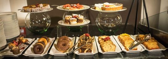 variety of desserts at the buffet