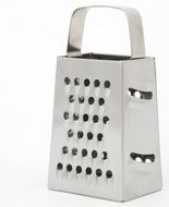 Metal grater on a white background