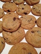 Christmas cookies with raisins