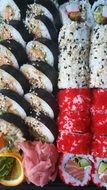 Japanese sushi in a box