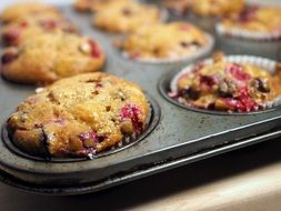 Delicious homemade baked muffins