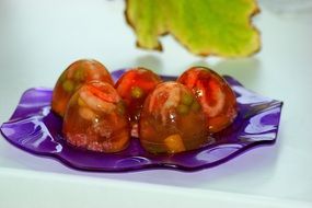 gelatin eggs with filling