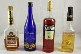 variety of bottles with alcohol