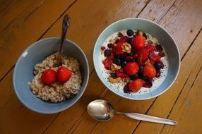 oatmeal, Breakfast in Bowls