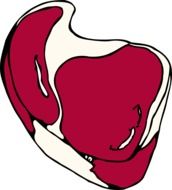 Clipart of Steak