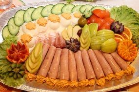 plate of appetizers